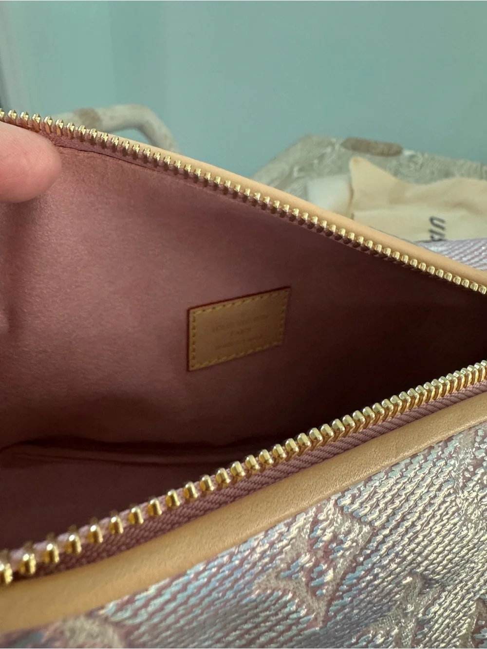 Louis Vuitton Monoglam Side Trunk Rose Pink Metallic Ltd Edition